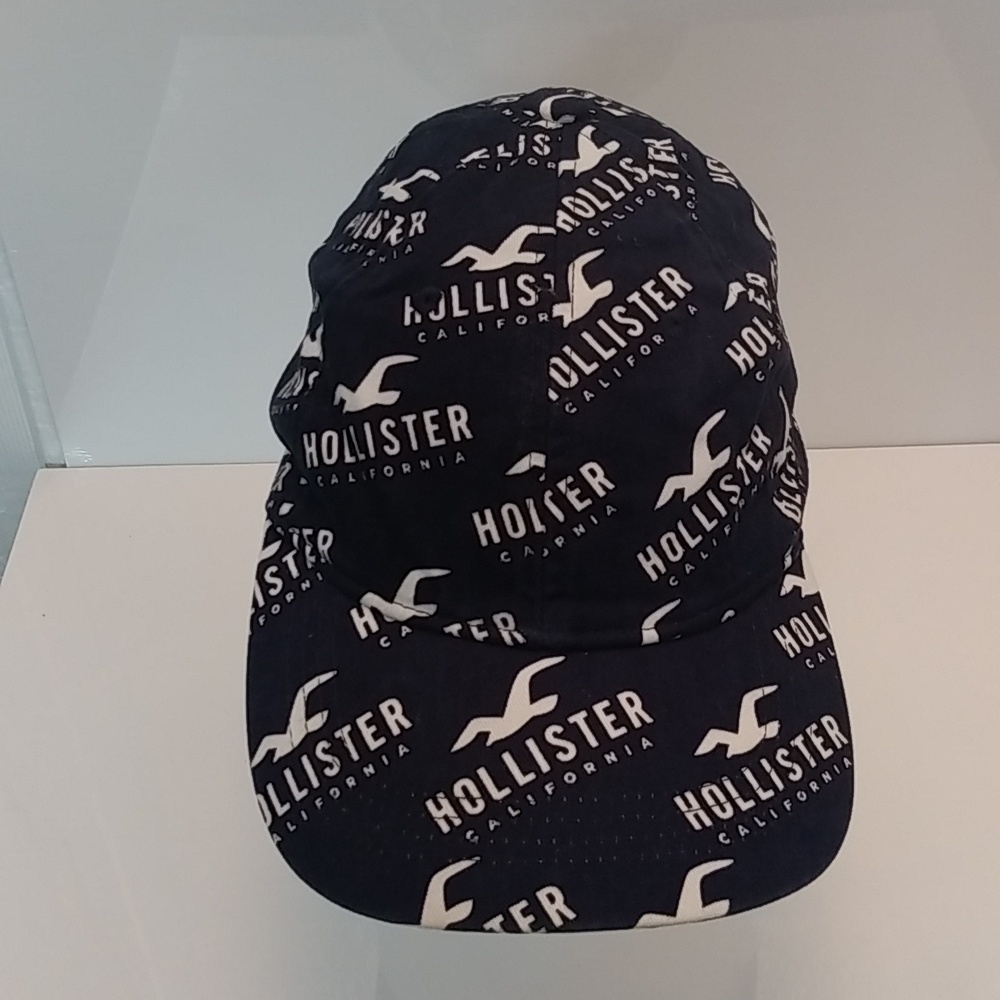 Hollister California baseball cap adjustable back strap blue & White